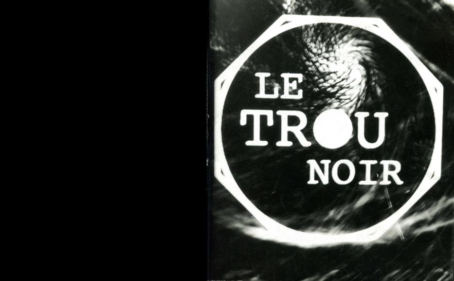 cover of the Zine Big Bang, with Le Trou Noir's logo